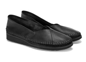 Wsuwane baleriny damskie czarny 