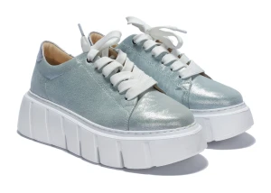 Sneakersy na platformie niebieskie